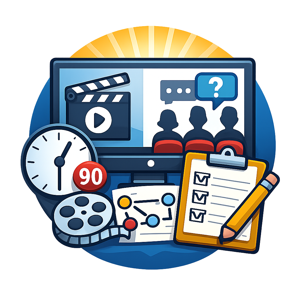 Screen Sharing Icon with Question Mark and Roadmap Elements